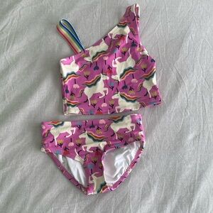 Unicorn Print Swimsuit